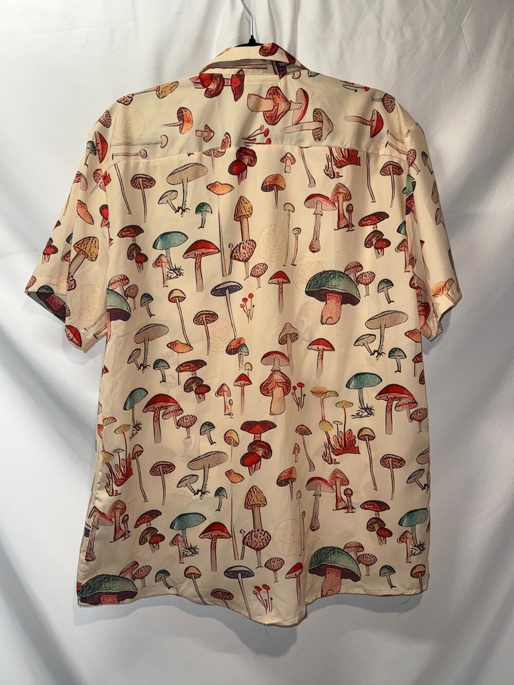 The House of Retro London XL Mushroom Print Button Up Shirt Whimsical Fungi - Picture 1 of 5